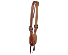 Berlin Custom Leather® Hermann Oak Concho Split Headstall - H330