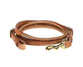 Berlin Custom Leather® Tack Harness Rolled Roping Reins