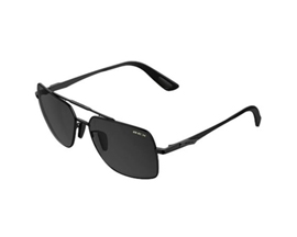 Bex® Wing Full-Metal Aviator Sunglasses - Matte Black / Grey