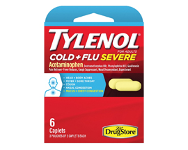 Tylenol® Cold+Flu Severe Acetaminophen Extra Strength Medicine - 6 Caplets