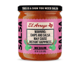 El Arroyo® 15.5 oz. Medium Hot Sauce Jar
