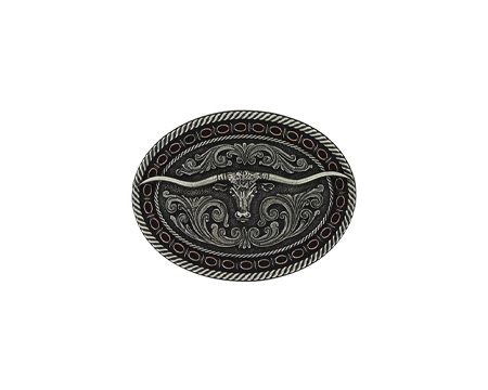Montana Silversmiths® Barbed Edge Longhorn Buckle