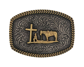 Montana Silversmiths® Faithful Frontier Belt Buckle