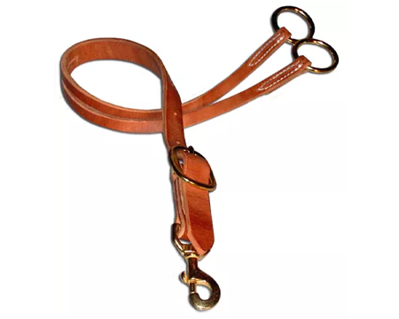 Harness Leather Western Training Fork with Buckle