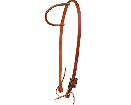 Berlin Custom Leather Rolled Ear Headstall