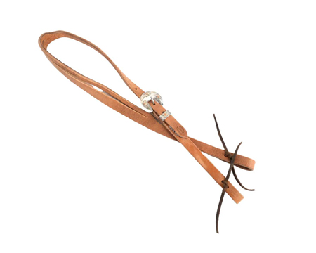 Custom Leather Split Ear Headstall with Floral Buckle
