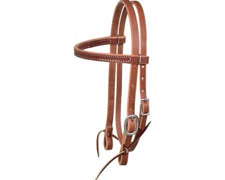 Pony Headstall with Nickel Plated Buckles