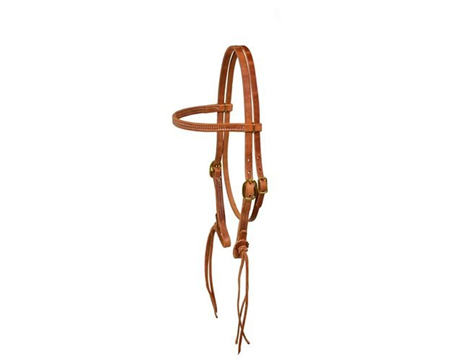 Leather Rattlesnake Brow Headstall