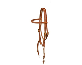 Leather Rattlesnake Brow Headstall