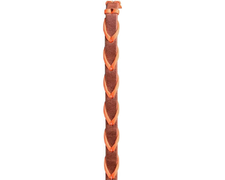 Laced Barrel Rein - Orange