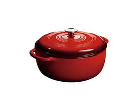 Lodge® 7.5-Quart Red Enamel Dutch Oven, 12"