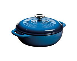 Lodge® 3-Quart Blue Enamel Dutch Oven, 10"