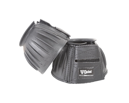 Black Rubber Bell Boots - Large
