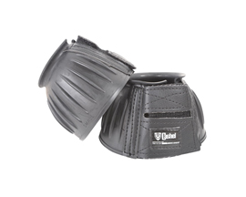 Black Rubber Bell Boots - Large