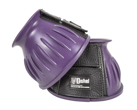 Rubber Purple Bell Boots - Medium