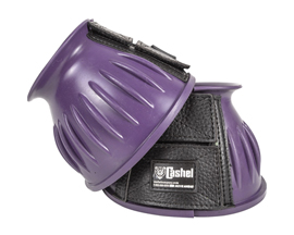 Rubber Purple Bell Boots - Medium