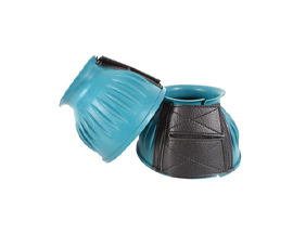 Cashel Rubber Bell Boots - Teal Medium