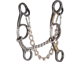 Diamond Short Shank Twist Wire Snaffle