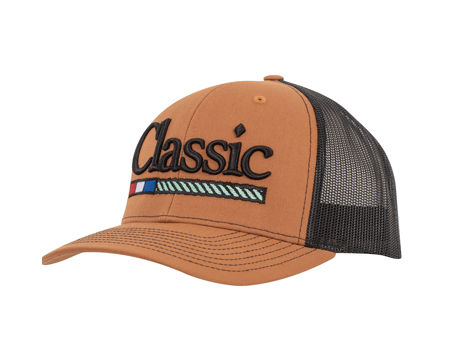 Classic 3D Puff Embroidery Logo Snapback Cap -  Carmel/Black
