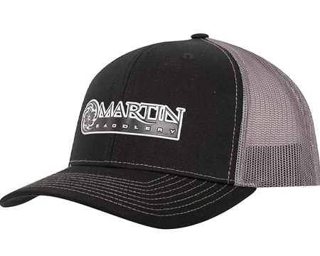 Martin Saddlery Logo Small Poly Cap - Black & Charcoal