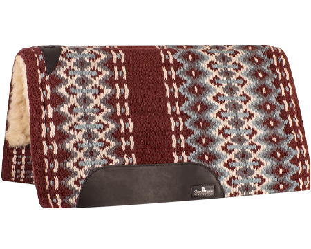 Sensorflex Felt Saddle Pad - Cream/Blue