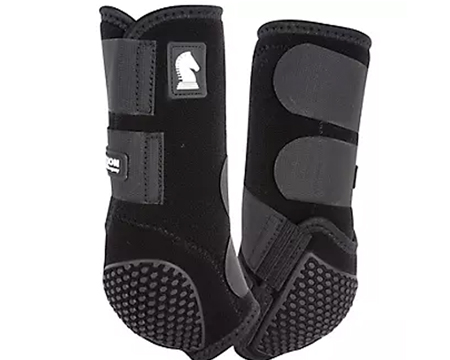 Flexion By Legacy Front Horse Boots - Black Medium