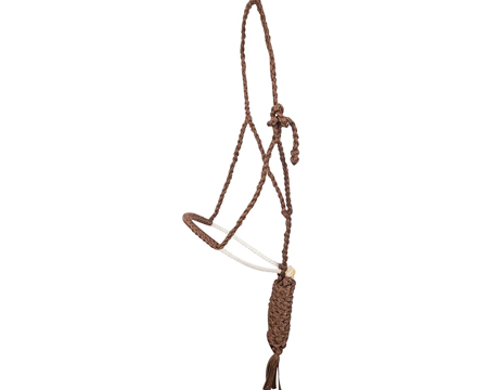 Rope Nose Halter with Leadrope - Chocolate