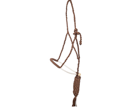 Rope Nose Halter with Leadrope - Chocolate