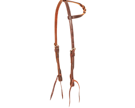 Slip Ear Headstall with Blood Knots 