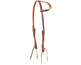 Slip Ear Headstall with Blood Knots 