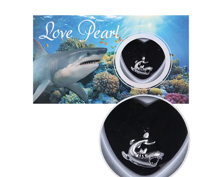 Love Pearl Necklace - Shark