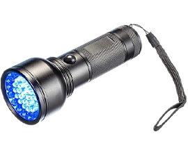 UV & White LED Flashlight