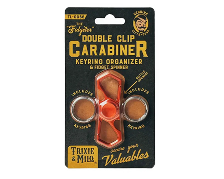 Fidget Spinner Double Carabiner