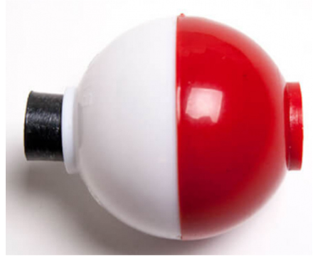 1 3/4" Red/White Bobber