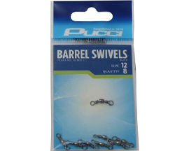 Black Barrel Swivels 8 pc