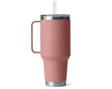 Yeti® Rambler 42 oz. Straw Lid Mug - Sandstone Pink