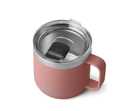 Yeti® Rambler 14 oz. Stackable Magslider Lid Mug - Sandstone Pink