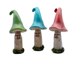 Fairy Garden Mushroom Man Misc. Colors