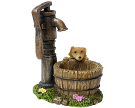Fairy Garden Well Puppy