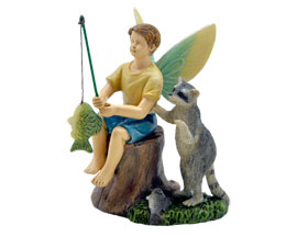 Fairy Garden Fishing Friends