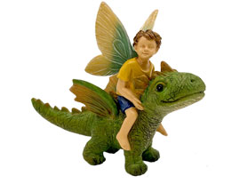 Fairy Garden Boy And Dragon