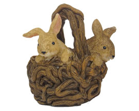 Fairy Garden Bunny Basket