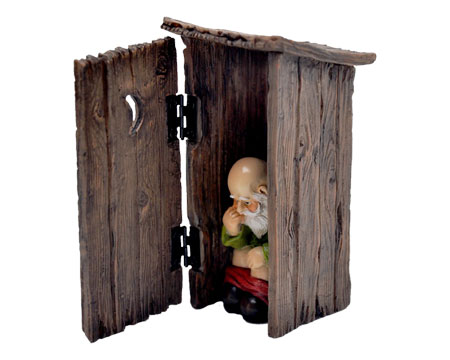 Fairy Garden Occupied Outhouse