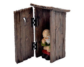 Fairy Garden Occupied Outhouse
