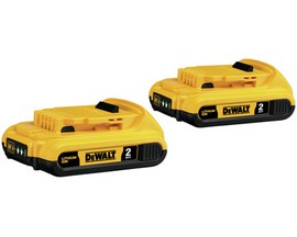 DeWalt® 20V Max Compact 2Ah Battery - 2 pack
