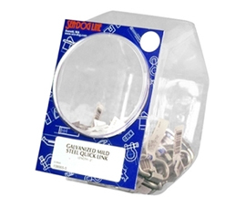 Galvanized Quick Links 1/4" Display