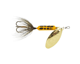 Original Rooster Tail with 1/8 Treble Yellow Coachdog