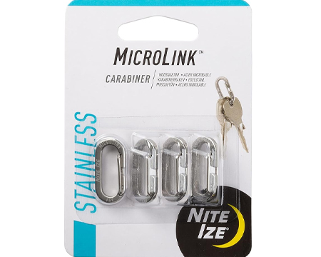 MicroLink Stainless Carabiner 4 Pack