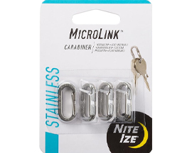 MicroLink Stainless Carabiner 4 Pack