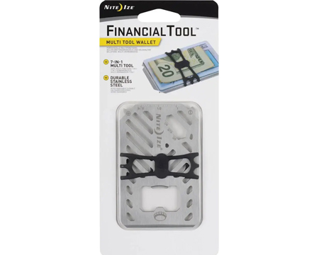 Financial Tool Multi Tool Wallet - Stainless